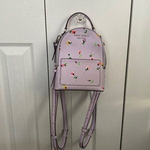 Kate spade purple flower backpack Clearance